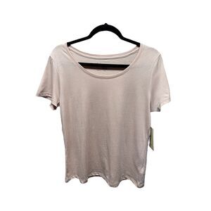 NWT Joie Cotton/Lyocell Pale Pink Crew Neck T-Shirt Women's M Minimalist Basic